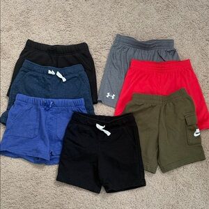 Under Armour Kids Shorts - Black, Gray, Red